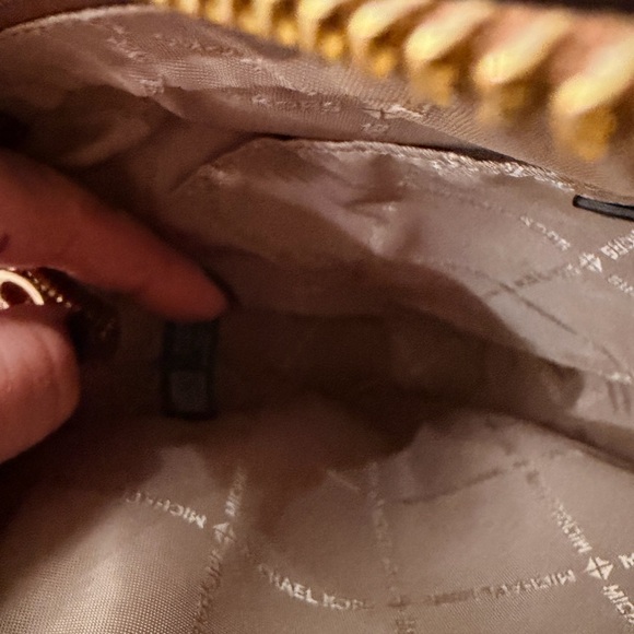 Michael Kors Tan and Brown Logo Crossbody Bag - Picture 10 of 11
